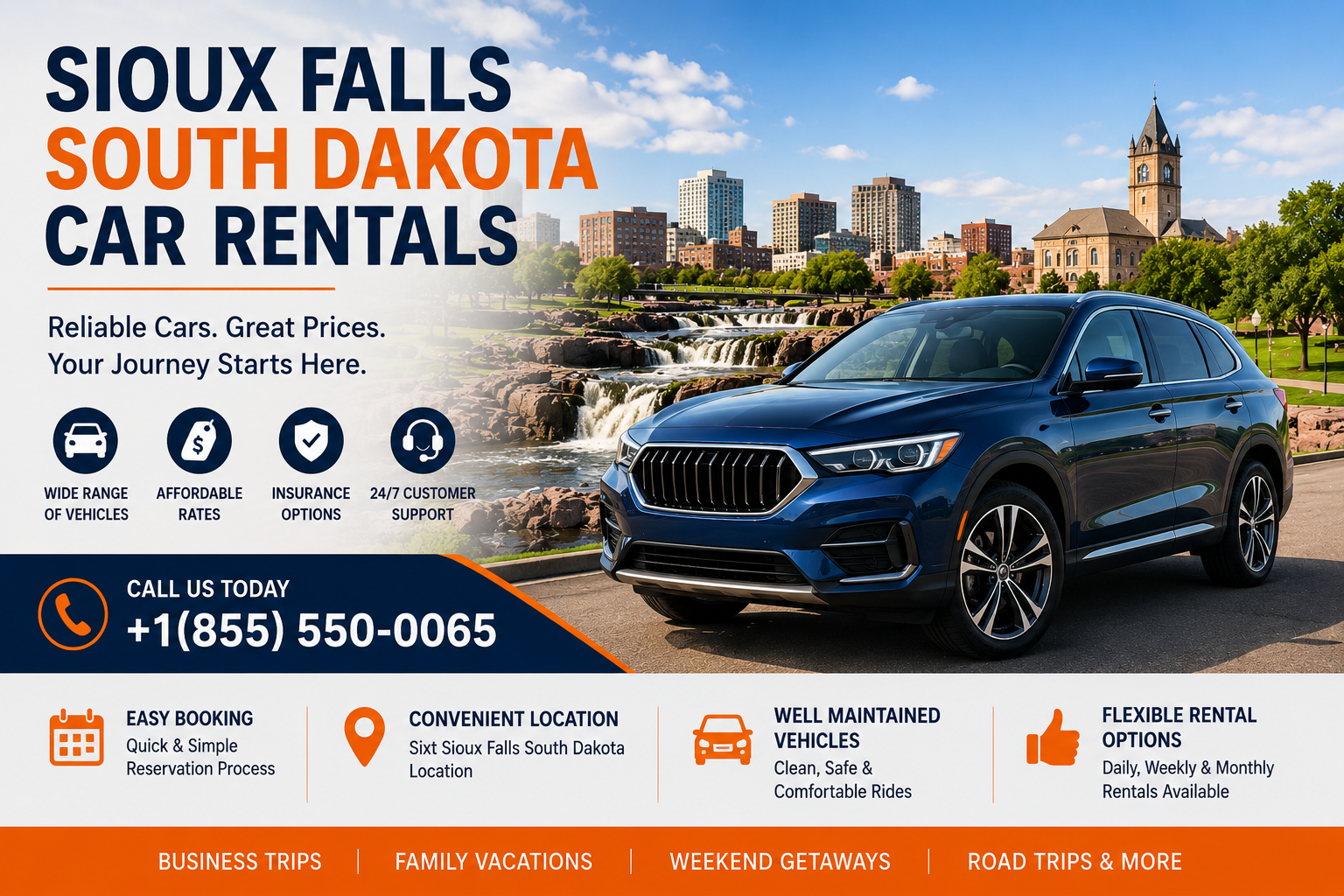 Sixt Sioux Falls South Dakota Location | Best Car Rentals in USA