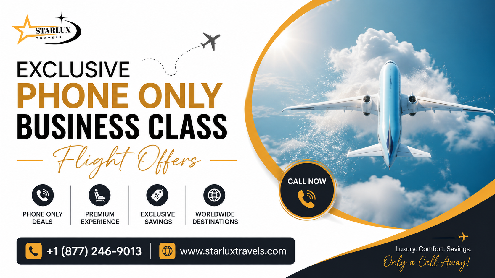 Exclusive Phone Only Business Class Flight Offers